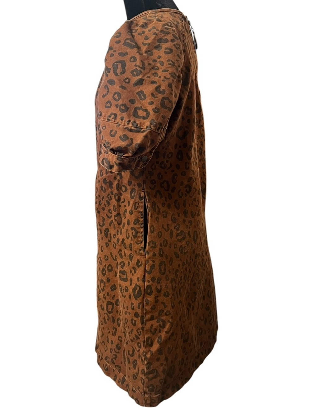 Universal Thread Brown Leopard Print Mini Dress Size 4 - Picture 2 of 8